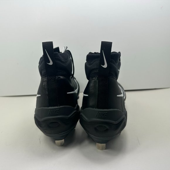 New Men's Nike Alpha Huarache NXT Black Metal Baseball Cleats DJ6517-010 - Picture 8 of 11